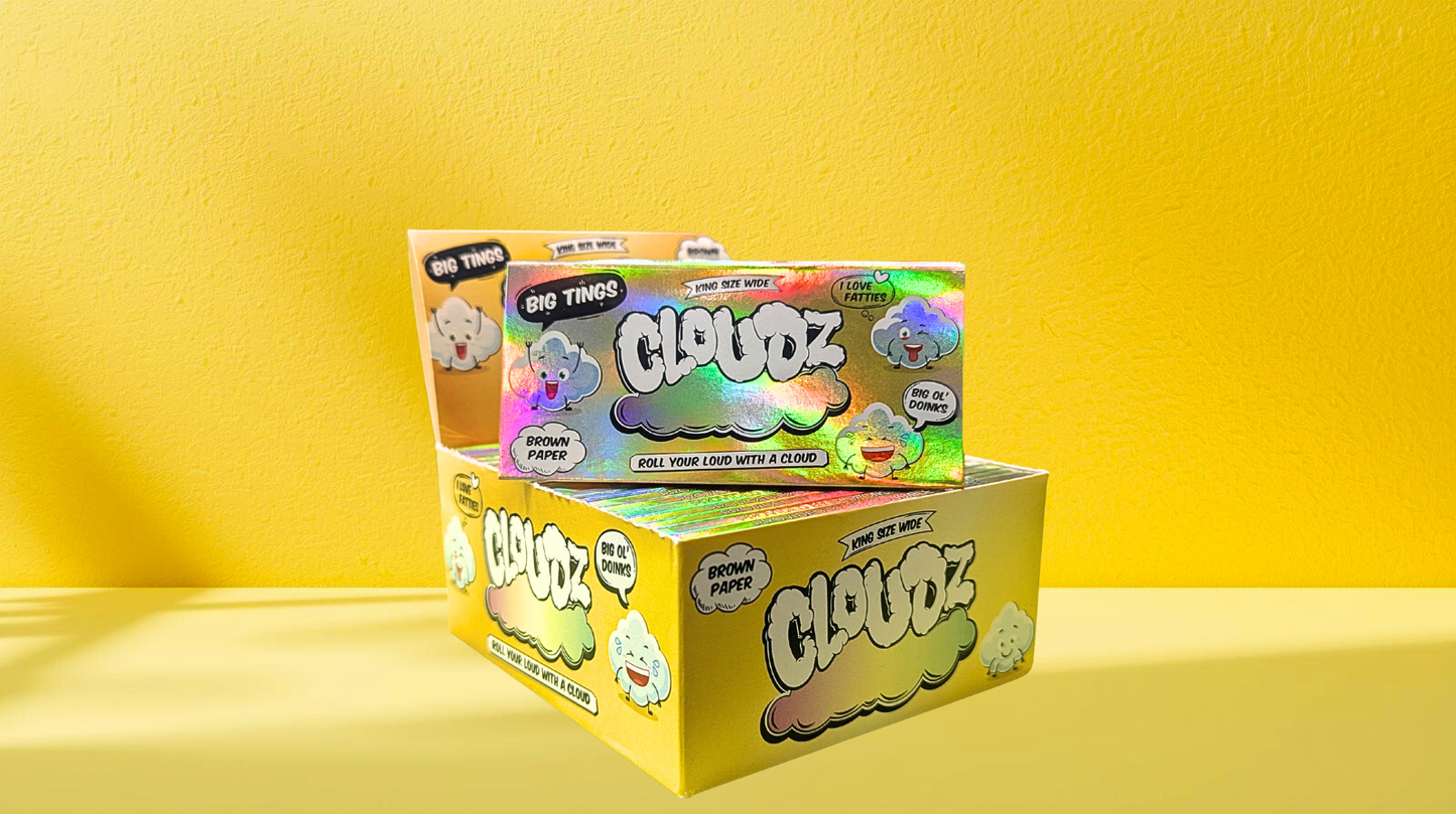 Cloudz Wide Rolling Papers Boxes