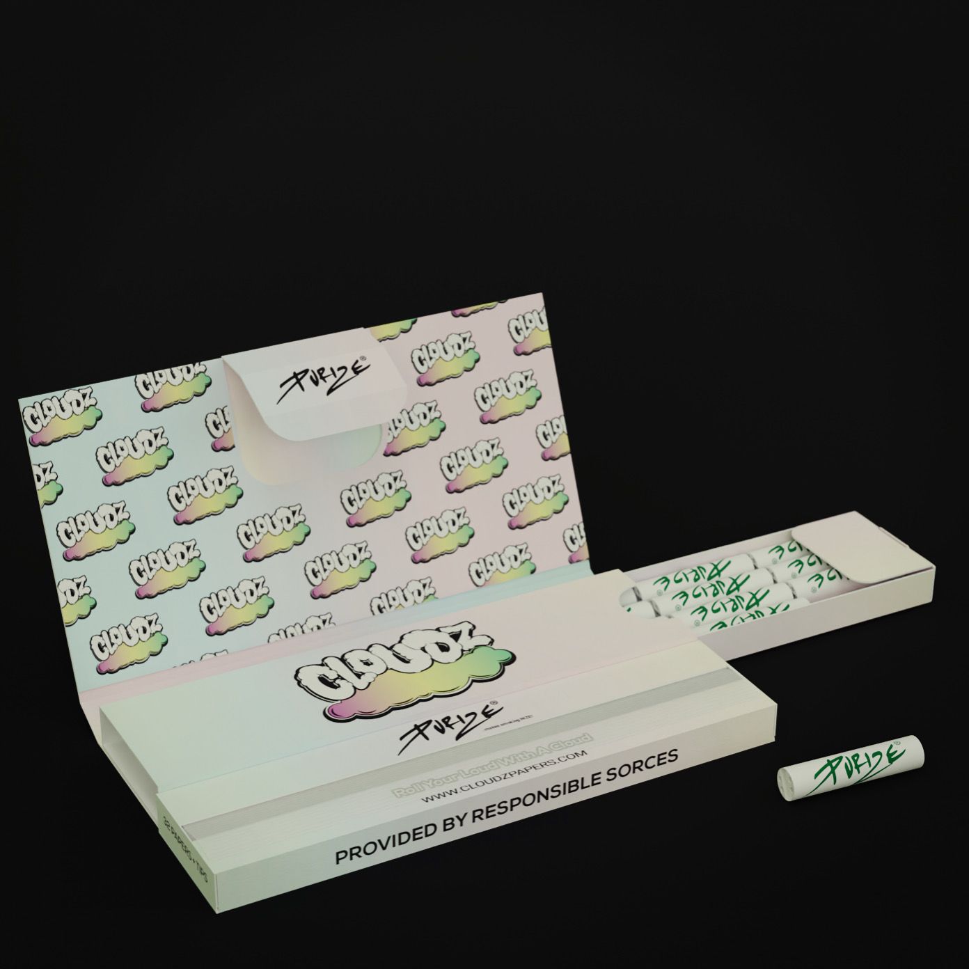New Cloudz X Purize Papers with Pre Rolled Purize Tips