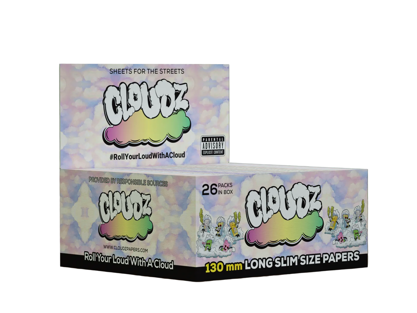 Extra Long Cloudz Papers 130mm XL