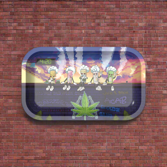 Cloudz Gang "The Wall" Metal Rolling Tray