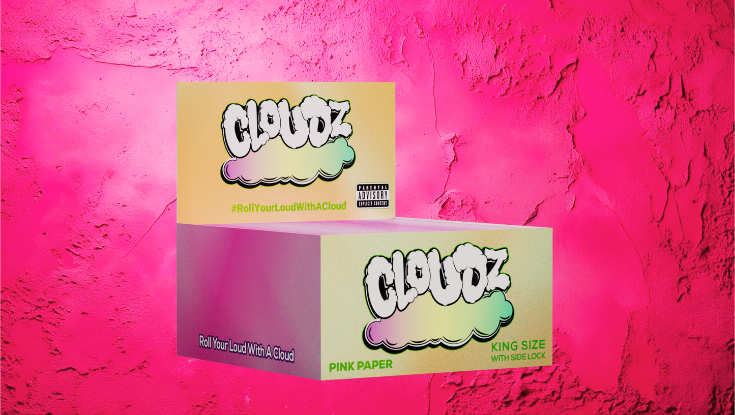 Cloudz Rolling Papers Pink Boxes