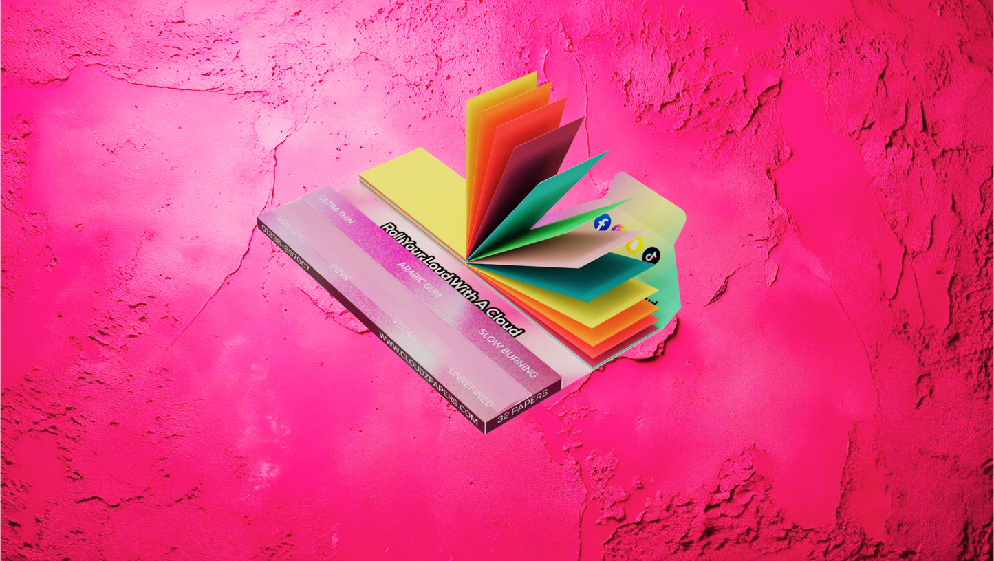 Cloudz Rolling Papers Pink Boxes