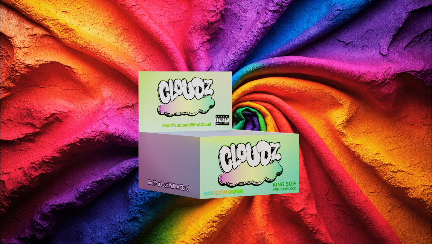 Cloudz Rolling Papers Rainbow Boxes